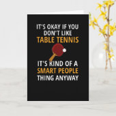 Tennis Player-cadeaus voor pingpong Coach Paddle Kaart (Gele Bloem)