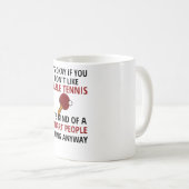 Tennis Player-cadeaus voor pingpong Coach Paddle Koffiemok (Voorkant rechts)