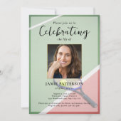 Tennis Player, Celebration of Life Photo Funeral Kaart (Voorkant)