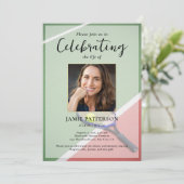 Tennis Player, Celebration of Life Photo Funeral Kaart (Staand voorkant)