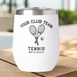 Tennis Player Club Teamnaam Gepersonaliseerd