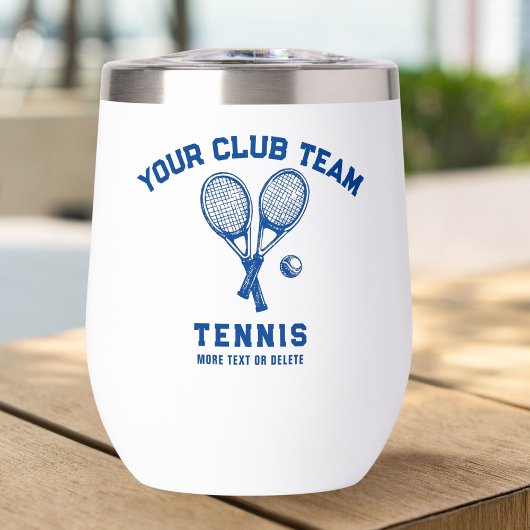 Tennis Player Club Teamnaam Gepersonaliseerd