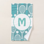 Tennis Player Coach - Aangepast cadeau-monogram Bad Handdoek (Handdoek)