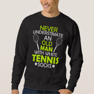 Tennis Player Coach Old Man Tennis Tennis Socks Trui