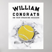 Tennis Player Congrats Poster (Voorkant)