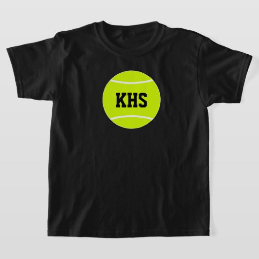 Tennis Player Custom School Letters T-shirt (Laagn)