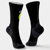 Tennis Player Custom Team en Player Name Sports Sokken (Gebogen)