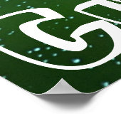 Tennis Player Custom Text Spinning Tennis Ball Poster (Hoek)