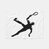 Tennis Player Fleece Deken (Voorkant (Horizontaal))