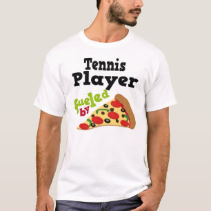 Tennis Player (Funny) Pizza T Shirt