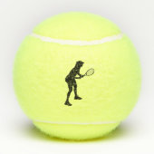 Tennis player gepersonaliseerd tennisballen (Achterkant)