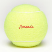 Tennis player gepersonaliseerd tennisballen (Voorkant)