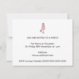 Tennis Player Girl. Kaart