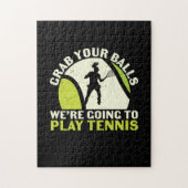 Tennis Player | Grab Your Balls Legpuzzel (Verticaal)