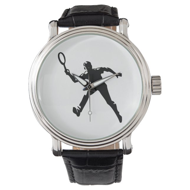 Tennis Player Horloge (Voorkant)