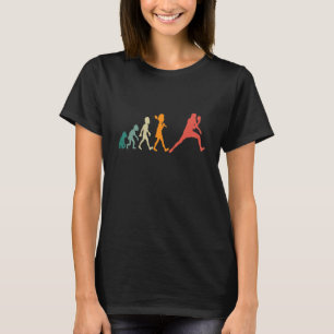 Tennis Player Human Evolution Ping Pong Retr T-shirt