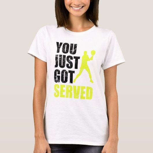 Tennis Player Je hebt net een Servische Joke Fun G T-shirt (Voorkant)