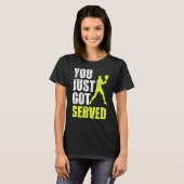 Tennis Player Je hebt net een Servische Joke Fun G T-shirt (Voorkant volledig)