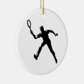 Tennis Player Keramisch Ornament (Rechts)