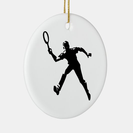 Tennis Player Keramisch Ornament (Rechts)