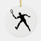 Tennis Player Keramisch Ornament (Voorkant)