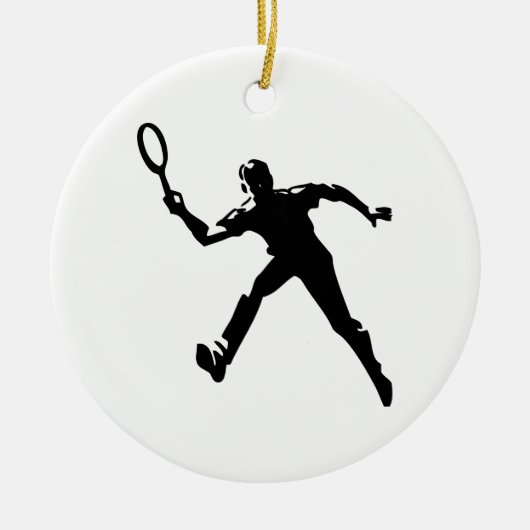 Tennis Player Keramisch Ornament (Voorkant)
