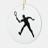 Tennis Player Keramisch Ornament (Links)