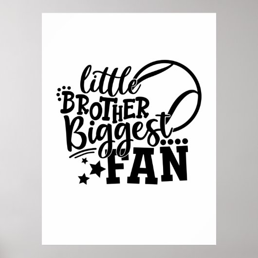 Tennis Player | Kleine broeder-grootste ventilator Poster (Voorkant)