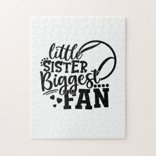 Tennis Player   Kleine zuster Bigst Fan Tennis Legpuzzel