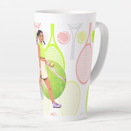 Tennis Player Latte Mok (Rechterhoek)
