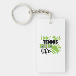 Tennis Player Levensduur van Tennis-mam Sleutelhanger