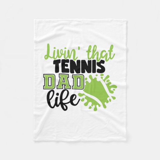 Tennis Player | Levensduur van Tennis-pap Fleece Deken (Voorkant)