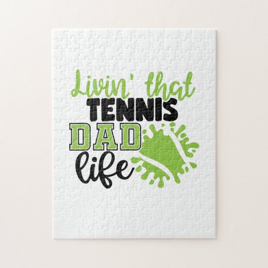 Tennis Player | Levensduur van Tennis-pap Legpuzzel (Verticaal)