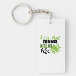 Tennis Player Levensduur van Tennis-pap Sleutelhanger