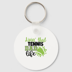 Tennis Player Levensduur van Tennis-pap Sleutelhanger