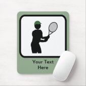  Tennis Player-Logo Muismat (Met muis)