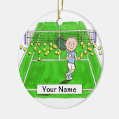Tennis Player, Male Keramisch Ornament (Links)