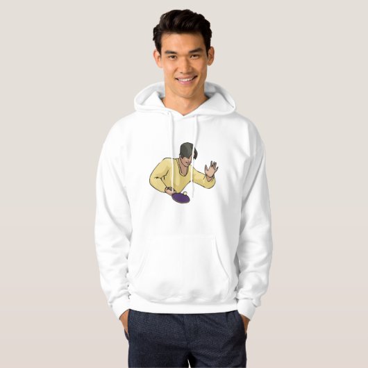 Tennis Player Mannen Hoodie (Voorkant volledig)