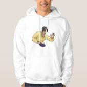 Tennis Player Mannen Hoodie (Voorkant)