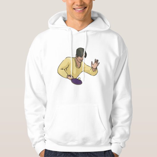 Tennis Player Mannen Hoodie (Voorkant)