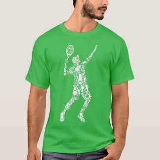 Tennis Player Mannen jongens Jonge Kinderen  T-shirt
