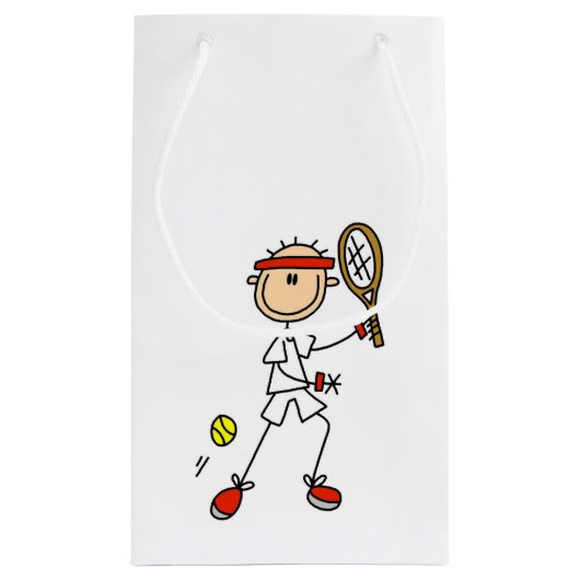 Tennis Player mannenkruis Klein Cadeauzakje (Achterkant)