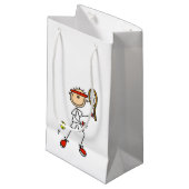 Tennis Player mannenkruis Klein Cadeauzakje (Voorkant Gekanteld)