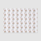 Tennis Player mannenkruis Tissuepapier (Voorkant)