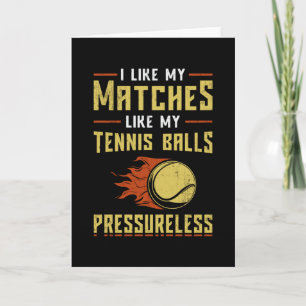 Tennis Player Match Racket Court Sports Funny Gift Kaart