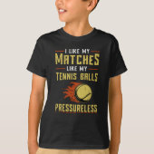 Tennis Player Match Racket Court Sports Funny Gift T-shirt (Voorkant)