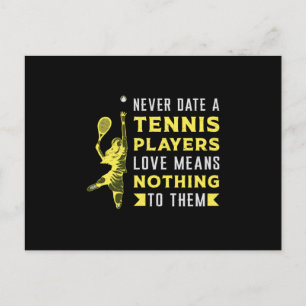 Tennis Player Match Racket Sports Court Funny Gift Briefkaart