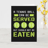 Tennis Player Match Racket Sports Court Funny Gift Kaart (Gele Bloem)
