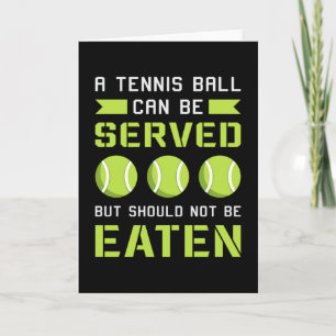 Tennis Player Match Racket Sports Court Funny Gift Kaart