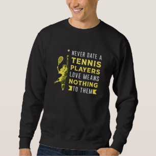Tennis Player Match Racket Sports Court Funny Gift Trui